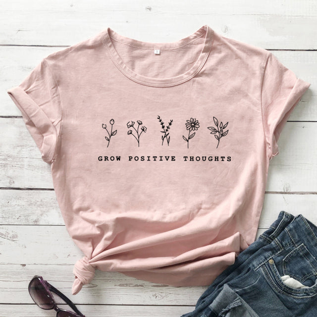 Grow Positive Thoughts T-Shirt - Vintage