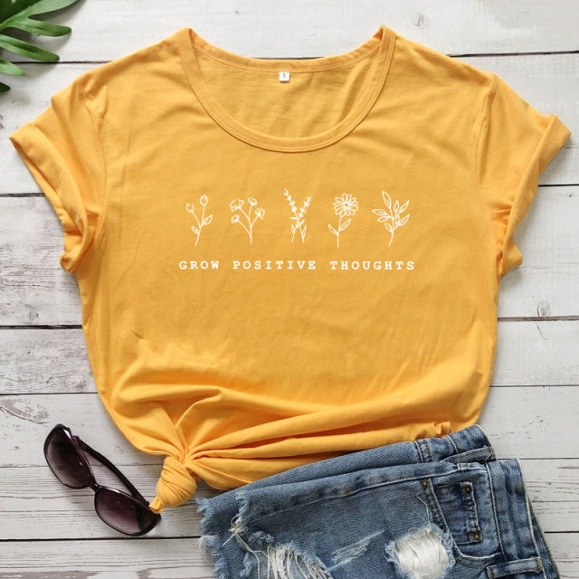 Grow Positive Thoughts T-Shirt - Vintage