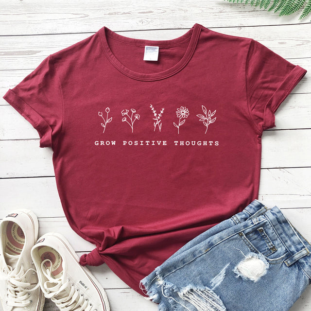 Grow Positive Thoughts T-Shirt - Vintage