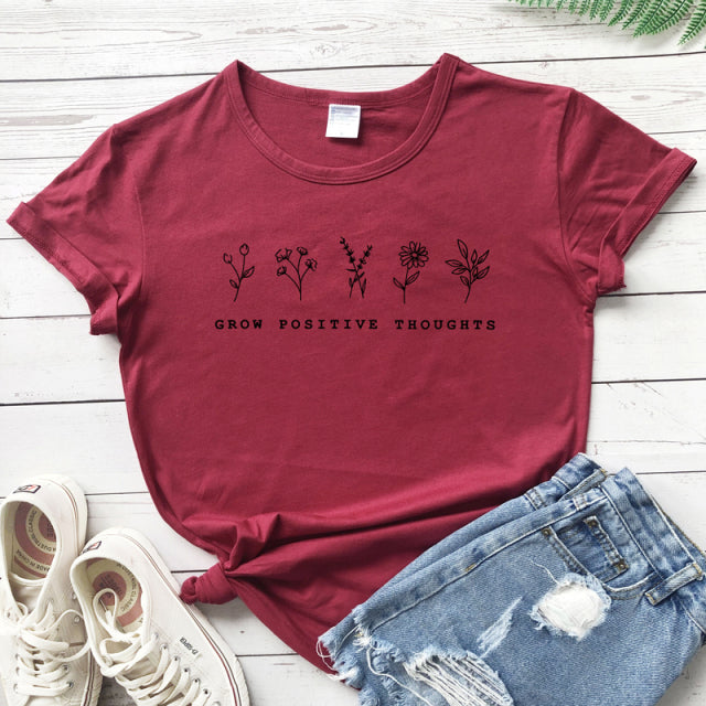 Grow Positive Thoughts T-Shirt - Vintage