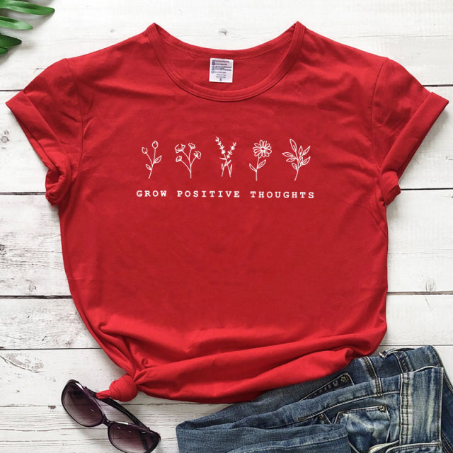 Grow Positive Thoughts T-Shirt - Vintage