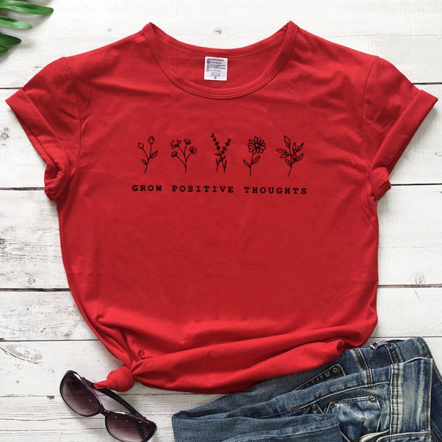 Grow Positive Thoughts T-Shirt - Vintage