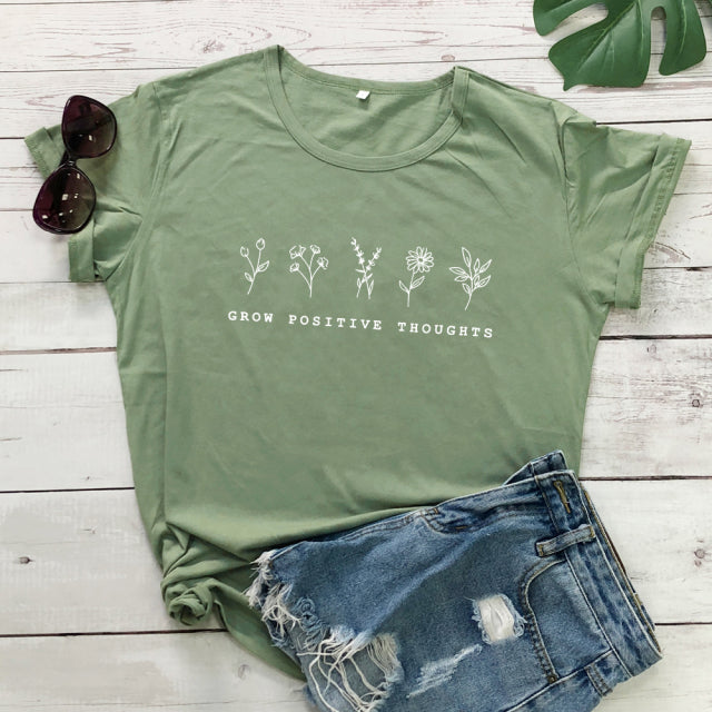 Grow Positive Thoughts T-Shirt - Vintage