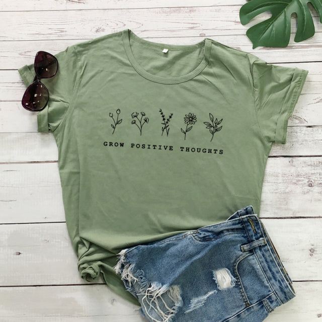 Grow Positive Thoughts T-Shirt - Vintage