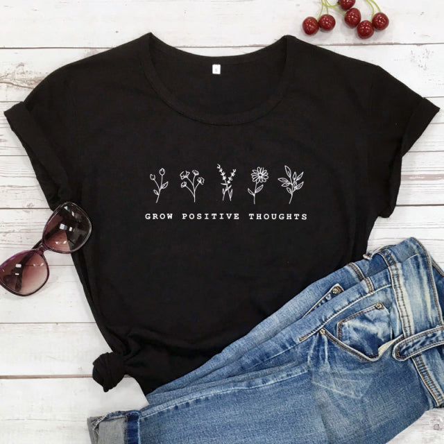 Grow Positive Thoughts T-Shirt - Vintage