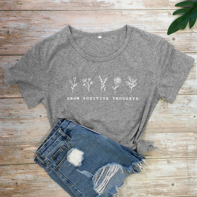 Grow Positive Thoughts T-Shirt - Vintage