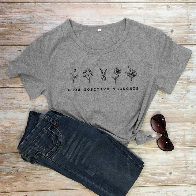 Grow Positive Thoughts T-Shirt - Vintage