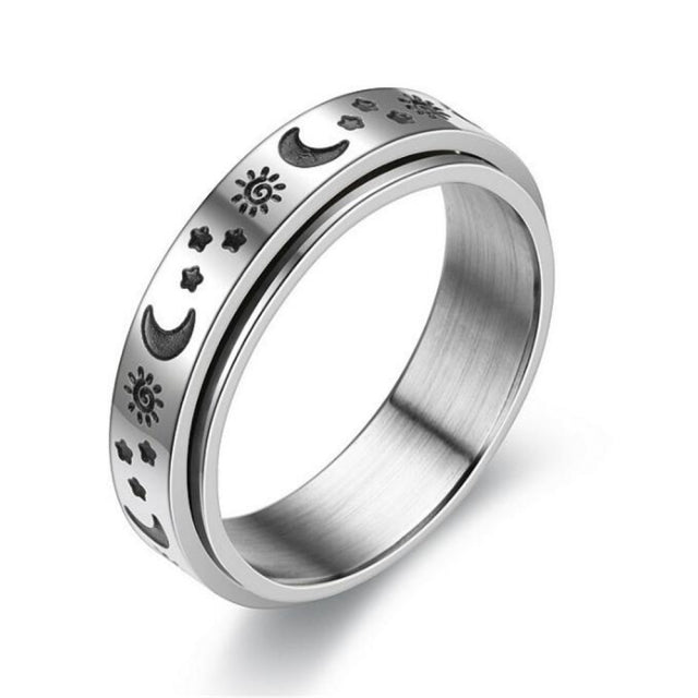 Stainless Steel Stackable Anxiety Rings