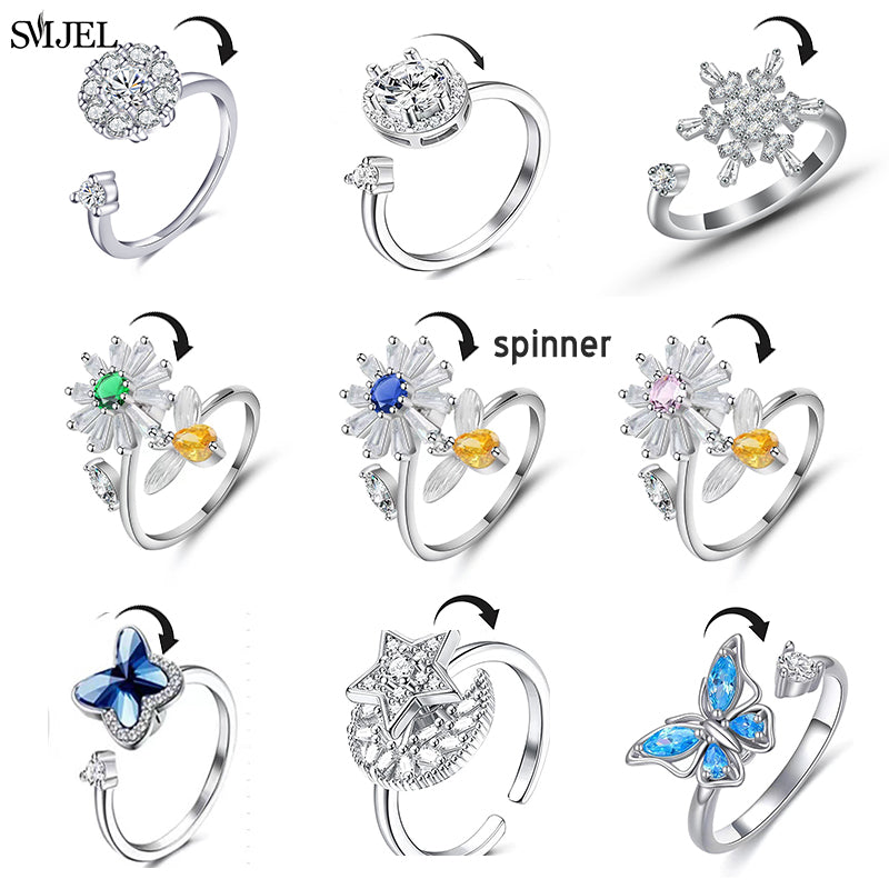 Fidget Spinner Rings Anti Stress