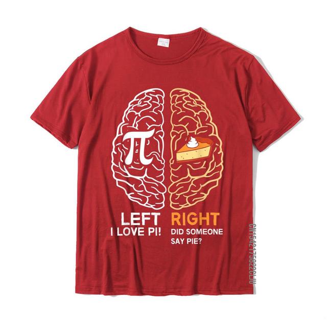 Left Vs Right Brain Pie T-Shirt